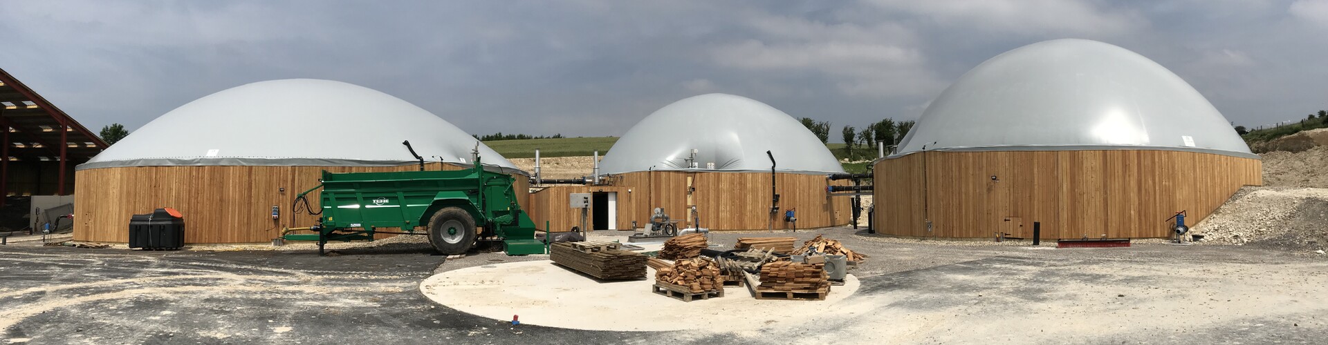 Installation de biogaz Bezinghem, France