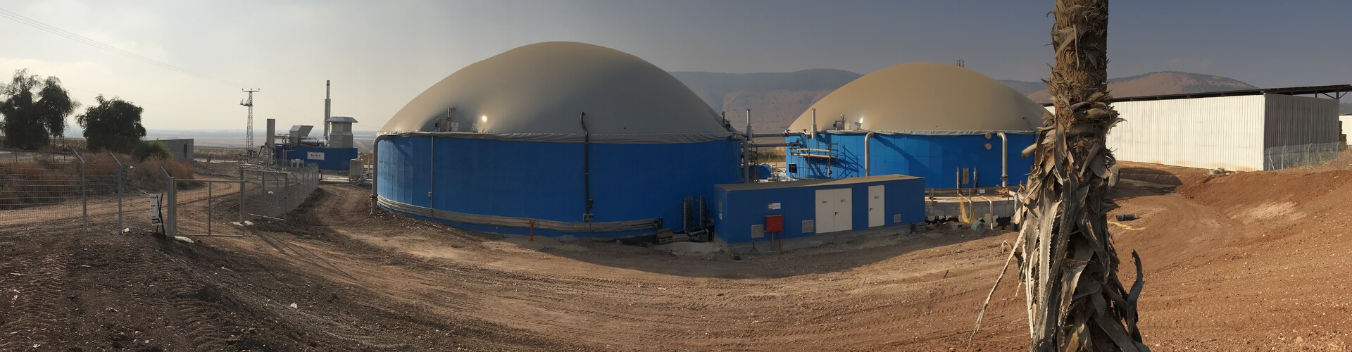 Biogas installation Tel Yosef, Israël